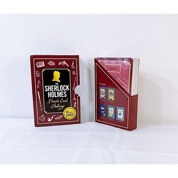 Sherlock Holmes Puzzle Card Challenge - 60 Puzzle Cards in Large Format - - Picture 3 of 6